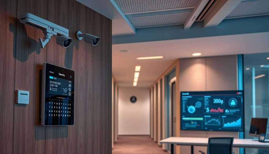 how to automate office security system
